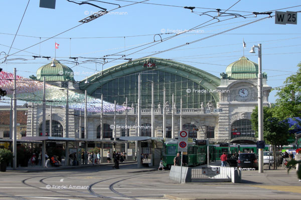 BASEL - Historische Gebäude - Basel Bahnhof SBB