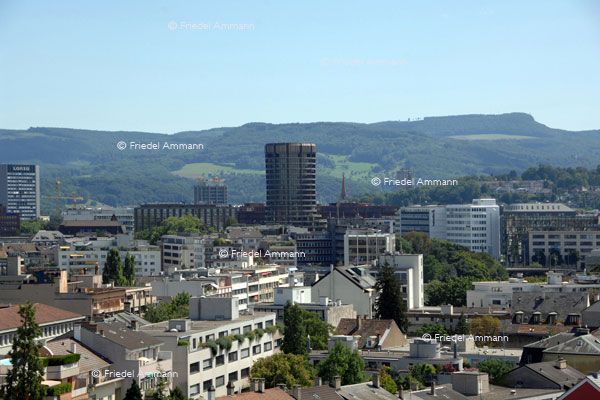 BASEL - BIZ, Grossbasel, Hintergrund Jura, Gempen 
