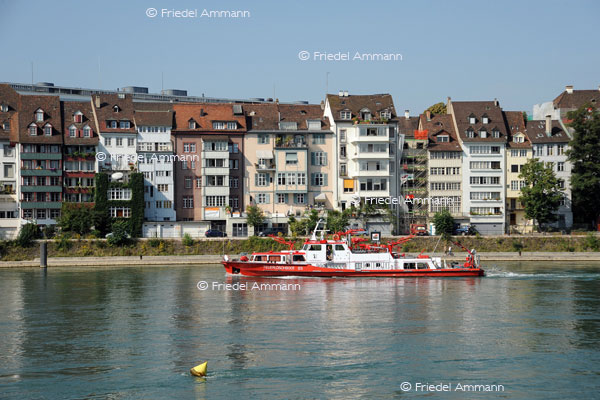 BASEL – Rheinschiffahrt - Feuerwehrboot