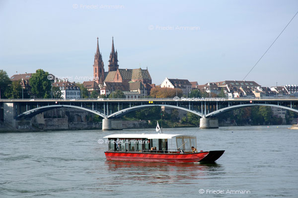 BASEL - Rheinschiffahrt - St. Alban-Fähre Wild Maa