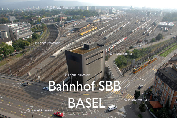 BASEL - Bahnhof SBB – Stellwerk, Architekten Herzog & de Meuron, Güterbahnhof Wolf