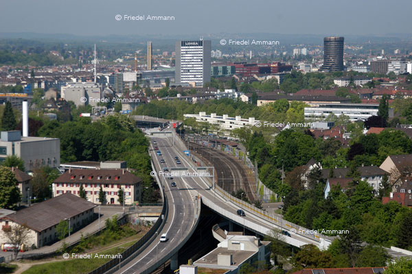 BASEL – Mobilität - Autobahnverteiler St Jakob