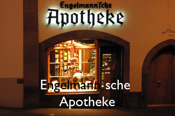BASEL – Shopping - Engelmann'sche Apotheke - Rheingasse 1