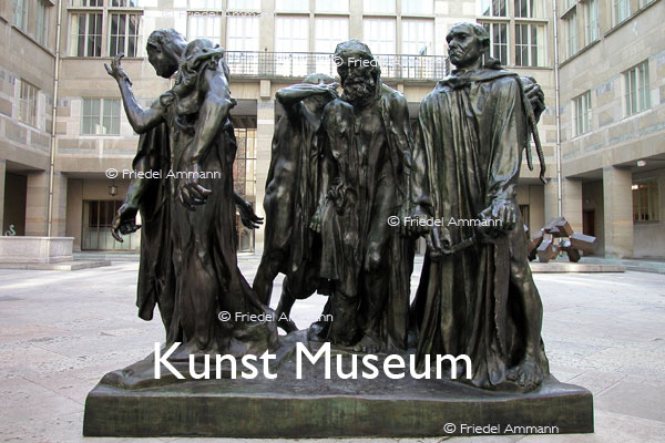 BASEL - Museen – Kunst Museum - Die Bürger von Calais, Rodin 