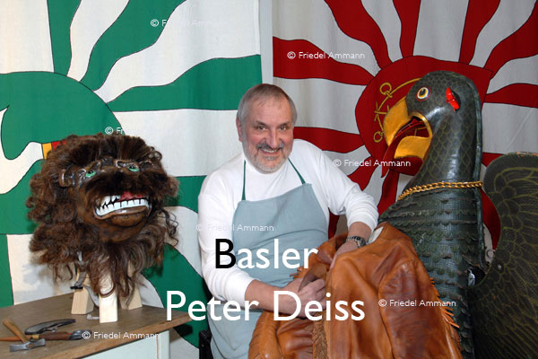 BASEL – BaslerInnen – Peter Deiss, Sattler - Vogel Gryff Masken