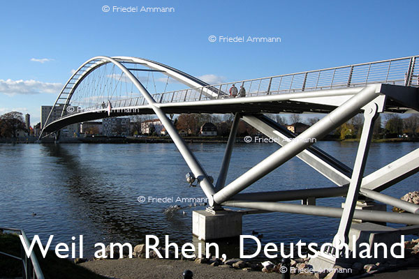 BAUTEN – Brücken / Bridges - Dreiländerbrücke - Weil am Rhein (D) - Huningue (F)