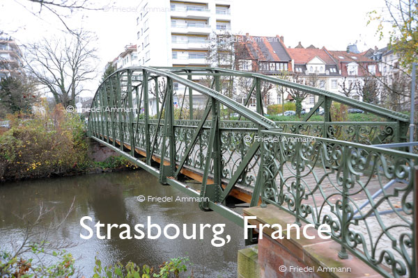 BAUTEN – Brücken / Bridges – Eisenbogenbrücke, Strasbourg, France