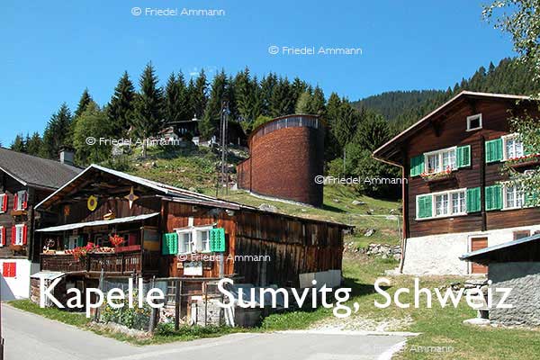 BAUTEN - Sakralbauten / Kapelle Caplutta da Sogn Benedetg - Architekt Peter Zumthor - Sumvitg, Schweiz