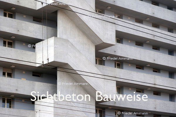 BAUTEN / MOBILITÄT – BUILDINGS - Konstruktionen / Constructions – Sichtbeton Bauweise