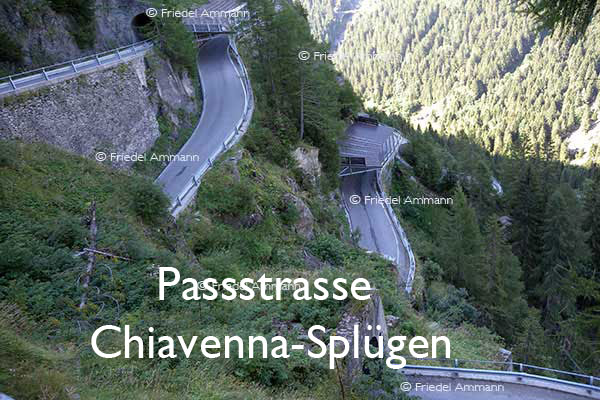 BAUTEN / MOBILITÄT – BUILDINGS / MOBILITY - Strassen, Tunnels - Roads, Tunnel – Passstrasse Chiavenna-Splügen, Italia