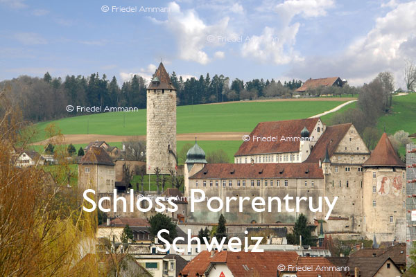 BAUTEN / BUILDINGS - Burgen / Castles – Schloss Porrentruy, Schweiz