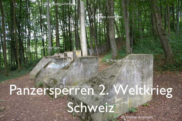 BAUTEN / BUILDINGS - Burgen / Castles – Panzersperren 2. Weltkrieg, Schweiz