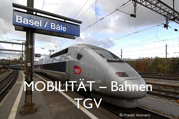 BAUTEN / MOBILITÄT – Bahn – TGV, Elsässer Bahnhof – Basel, Schweiz