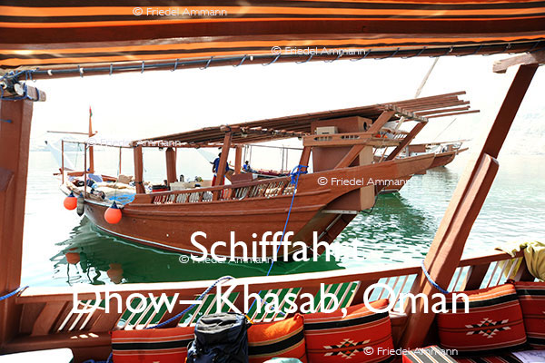  BAUTEN / MOBILITÄT – Schifffahrt – Dhow–Rundfahrt - Khasab, Oman  