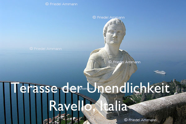 KULTUR – Denkmäler / Kunst im öffentlichen Raum – Terasse der Unendlichkeit – Ravello, Amalfiküste , Italia
