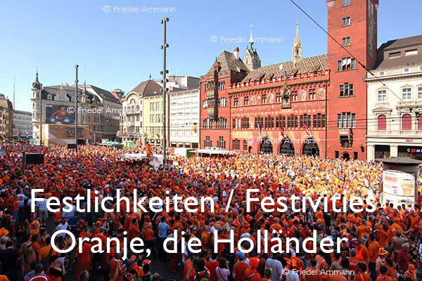 KULTUR - Festlichkeiten / Festivities - Oranje, die Holländer zu Gast an der Euro 08 – Basel, Schweiz