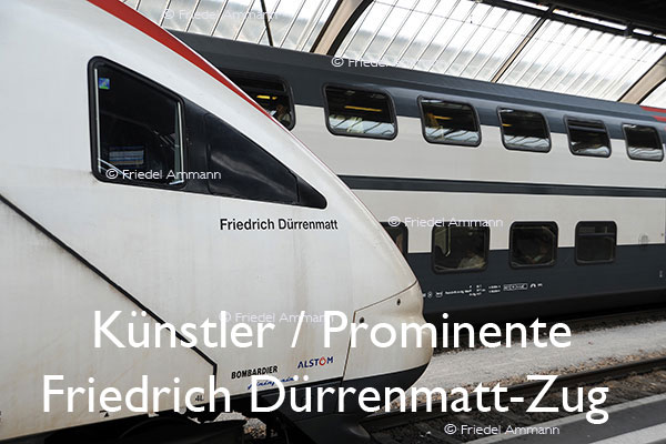 KULTUR – Künstler / Prominente – Friedrich Dürrenmatt-Zug der SBB
