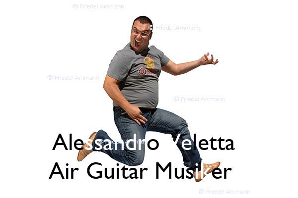 KULTUR – Musik - Alessandro Veletta, Air Guitar Musiker - Schweizer Meister