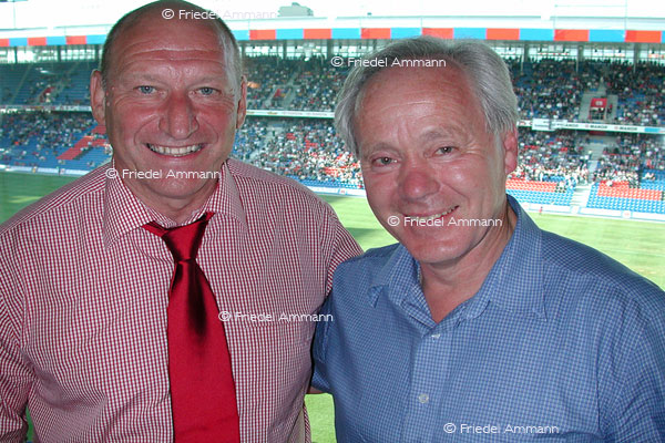 LEBEN - Männer / Men -  Karli Odermatt mit Köbi Kuhn (Zürcher) - Schweizer Fussballlegenden