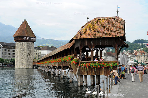 SCHWEIZ - Innerschweiz - Kappelbrücke, Luzern