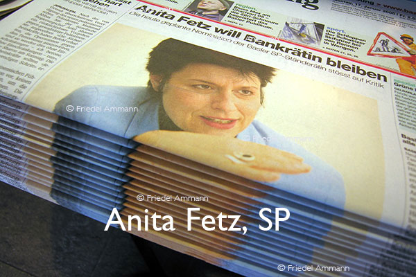SCHWEIZ – Geschichte / Politik – Anita Fetz, SP