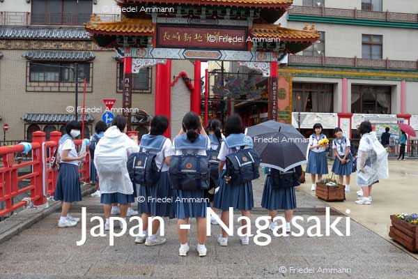 WORLD – Japan – Schoolgirls visiting China Town, Nagasaki
