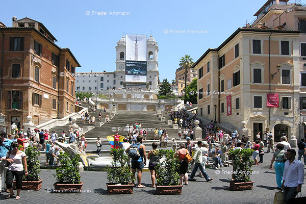 WORLD - Italia, Rom - Spanische Treppe / Scalinata di Trinità dei Monti