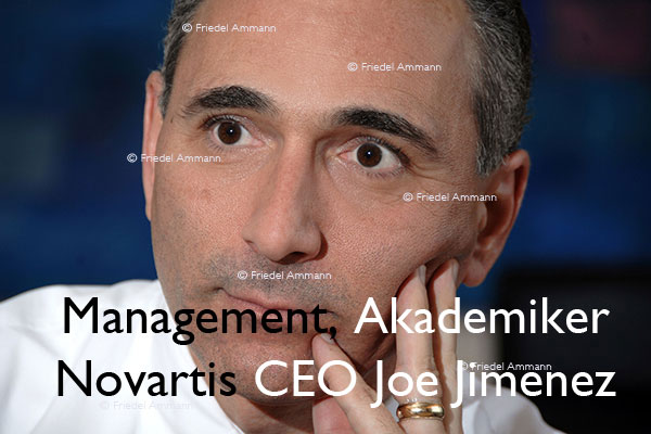 WIRTSCHAFT / ECONOMY - Management / Akademiker - Novartis CEO Joe Jimenez, Basel, Schweiz