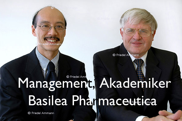 WIRTSCHAFT / ECONOMY - Management / Akademiker - Dr. Anthony Man, CEO - Dr. Werner Henrich, Chairman - Basilea Pharmaceutica – Basel, Schweiz