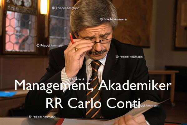 WIRTSCHAFT / ECONOMY - Management / Akademiker - Regierungsrat Dr. Carlo Conti, Basel, Schweiz