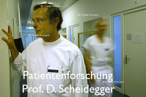 WIRTSCHAFT / ECONOMY - Forschung / Research - Prof. Dr. Scheidegger, Unispital Basel