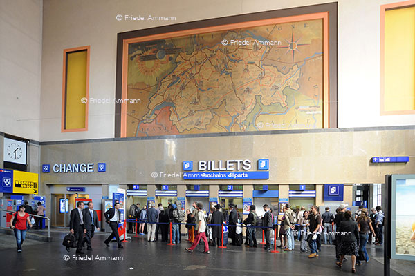 WIRTSCHAFT / ECONOMY - Tourismus Schweiz  - Hauptbahnhof Genf, Genève