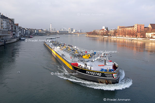 WIRTSCHAFT / ECONOMY - Mobilität / Mobility – Rheinschifffahrt / River Rhine Shipping, Basel